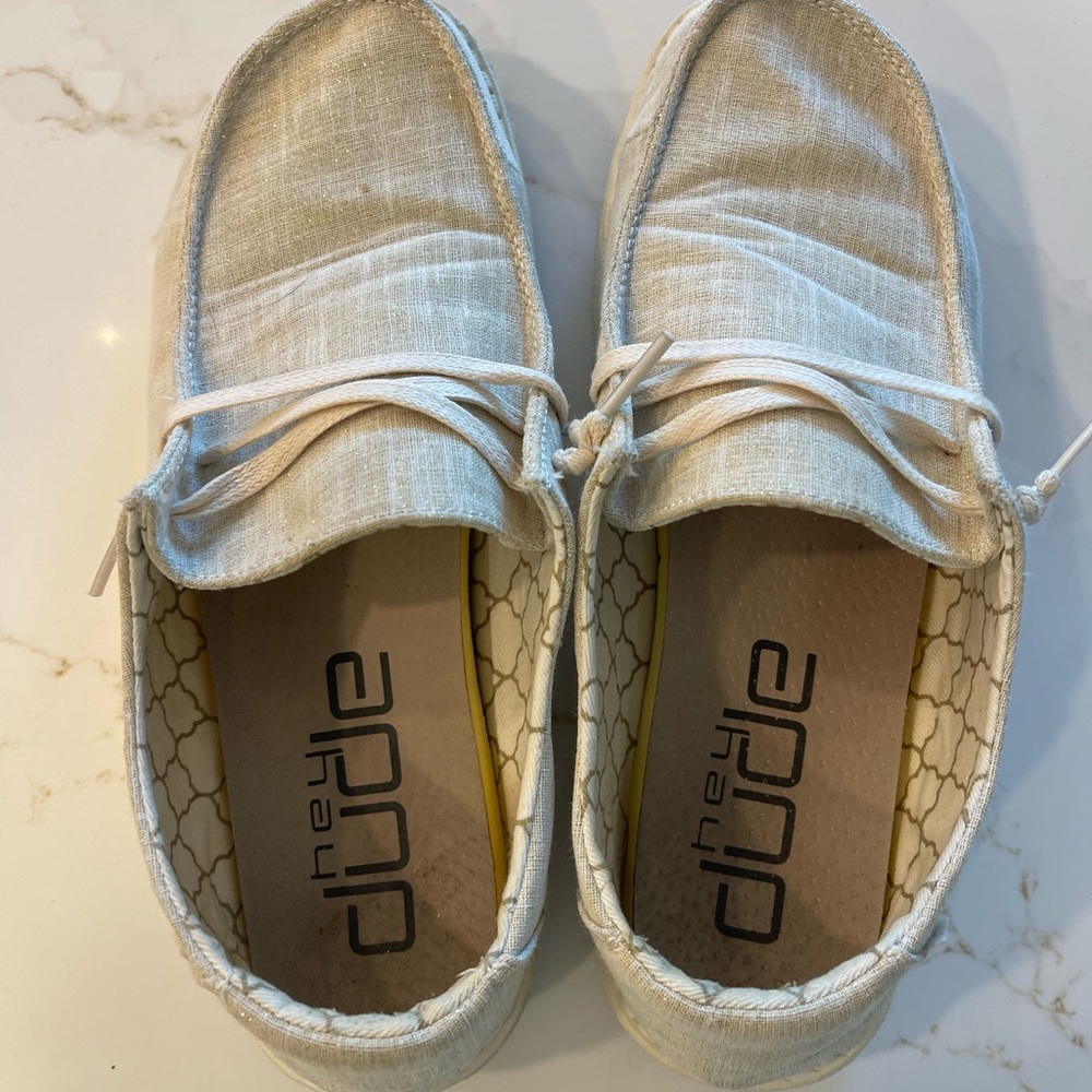 Hey Dude Light Tan Slip-On Shoes